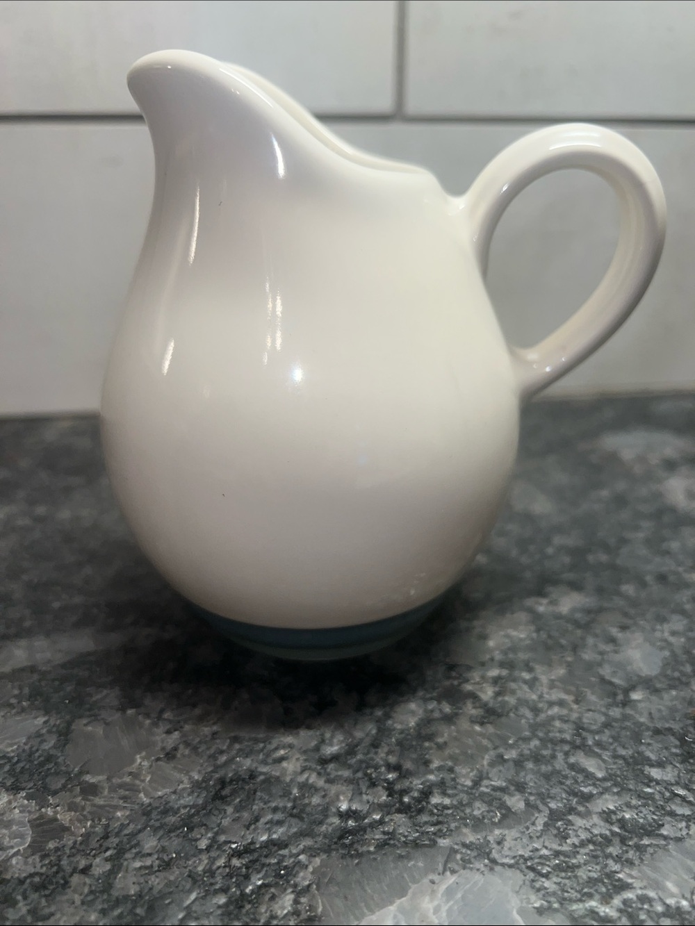 Pfaltzgraff White Ceramic Creamer Pitcher - OCEAN BREEZE. new without tags